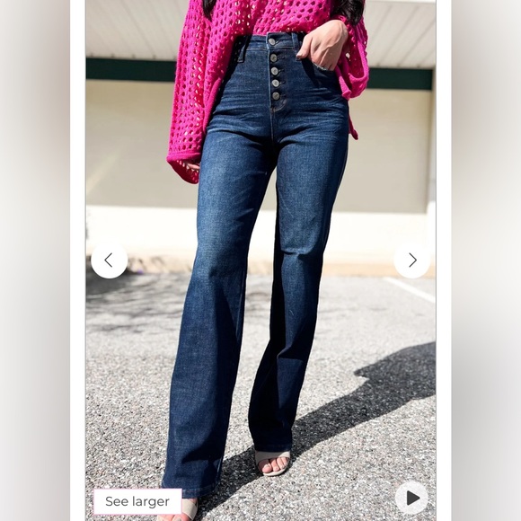 Judy Blue Straight Leg Denim SIZE 5 - Picture 1 of 3